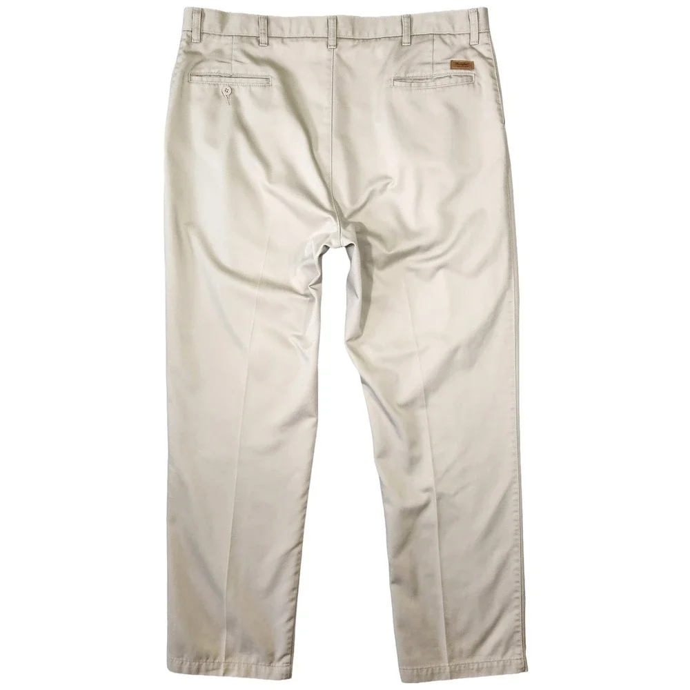 Vtg Wrangler Riata Pleated Dress Pants Mens‎ 40x32 Beige Career Western Church